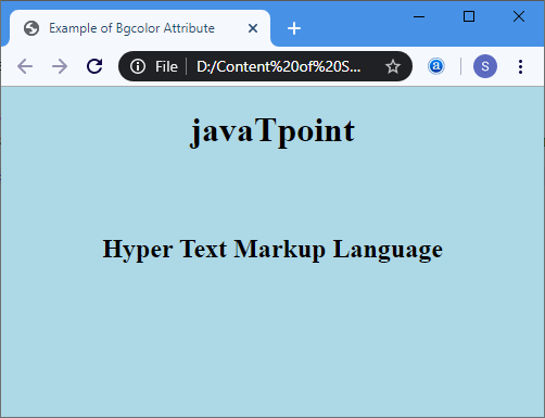 HTML Background-color